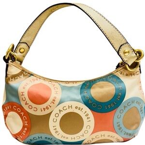 Vintage Coach Multicolor Signature Women's Bag Price as marked , No offers